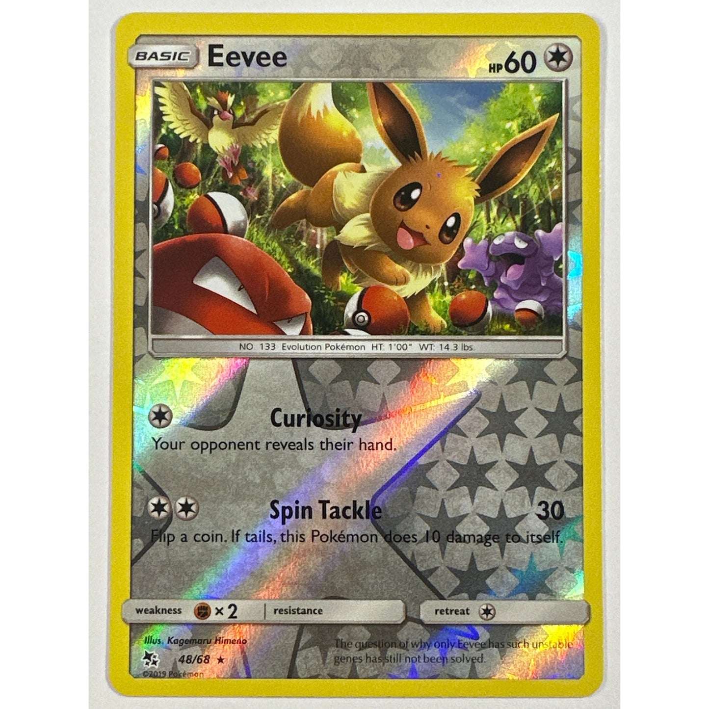 Eevee Reverse Holo Rare 48/68