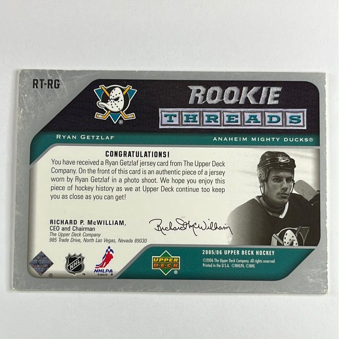 2005-06 Upper Deck Ryan Getzlaf Rookie Threads | Local Legends Cards & Collectibles