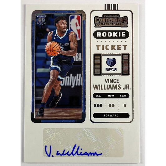 2022-23 Contenders Vince Williams Jr Rookie Ticket Auto | Local Legends Cards & Collectibles