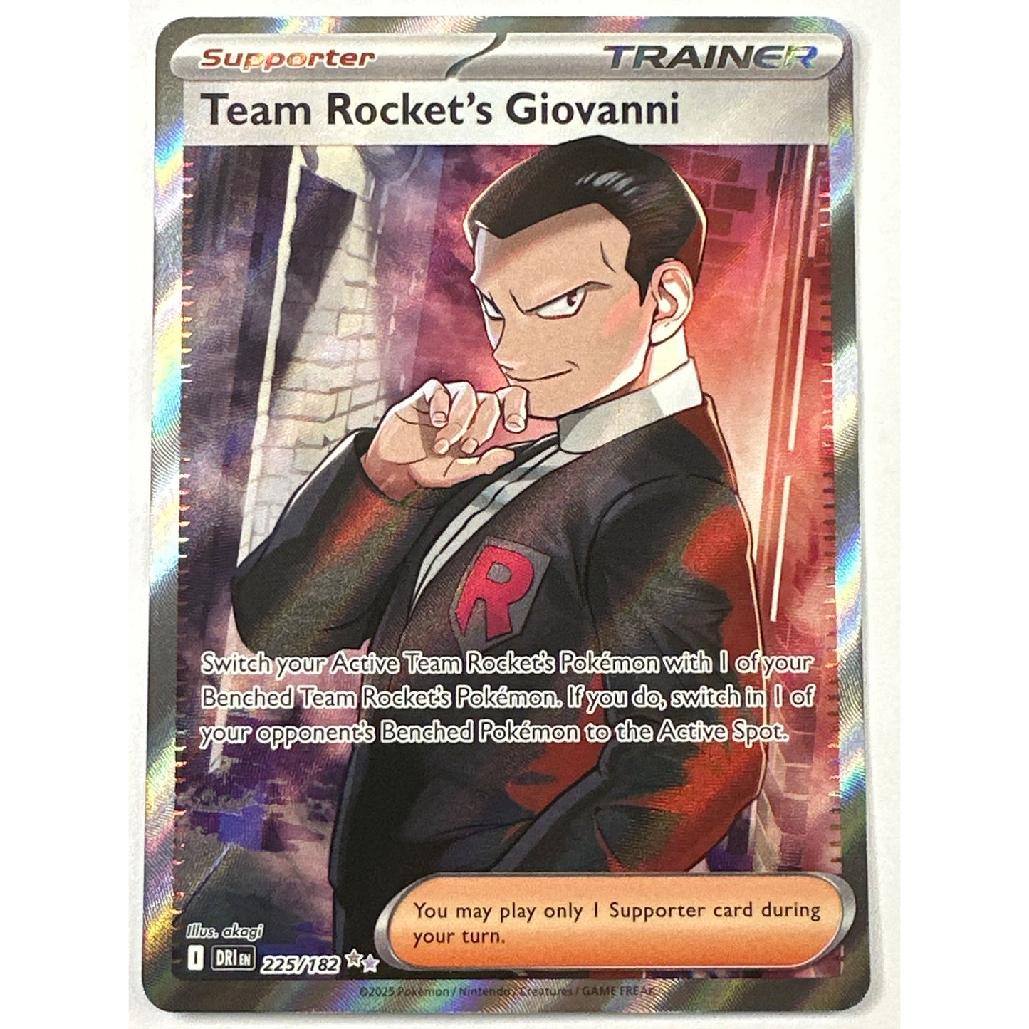 Team Rocket’s Giovanni Holo Ultra Rare 225/182