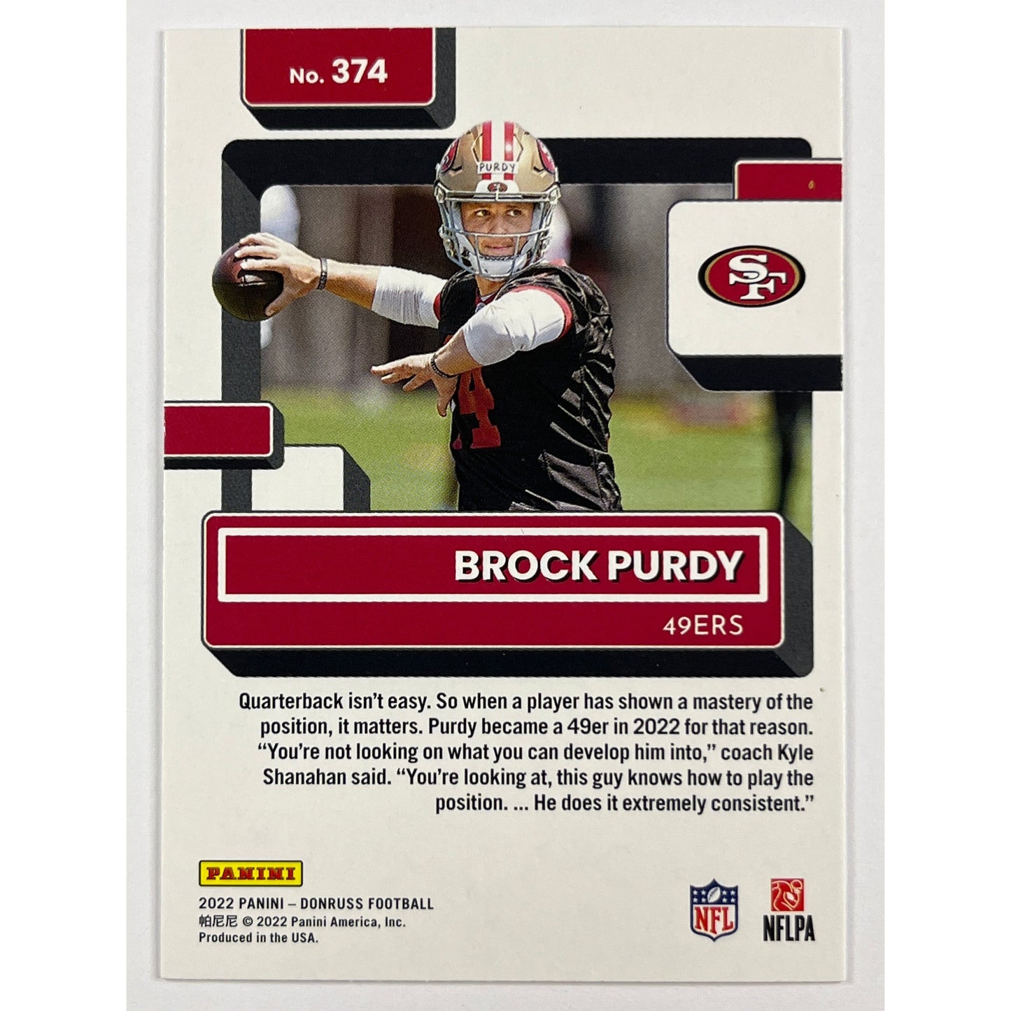 2022 Donruss Brock Purdy Rated Rookie | Local Legends Cards & Collectibles