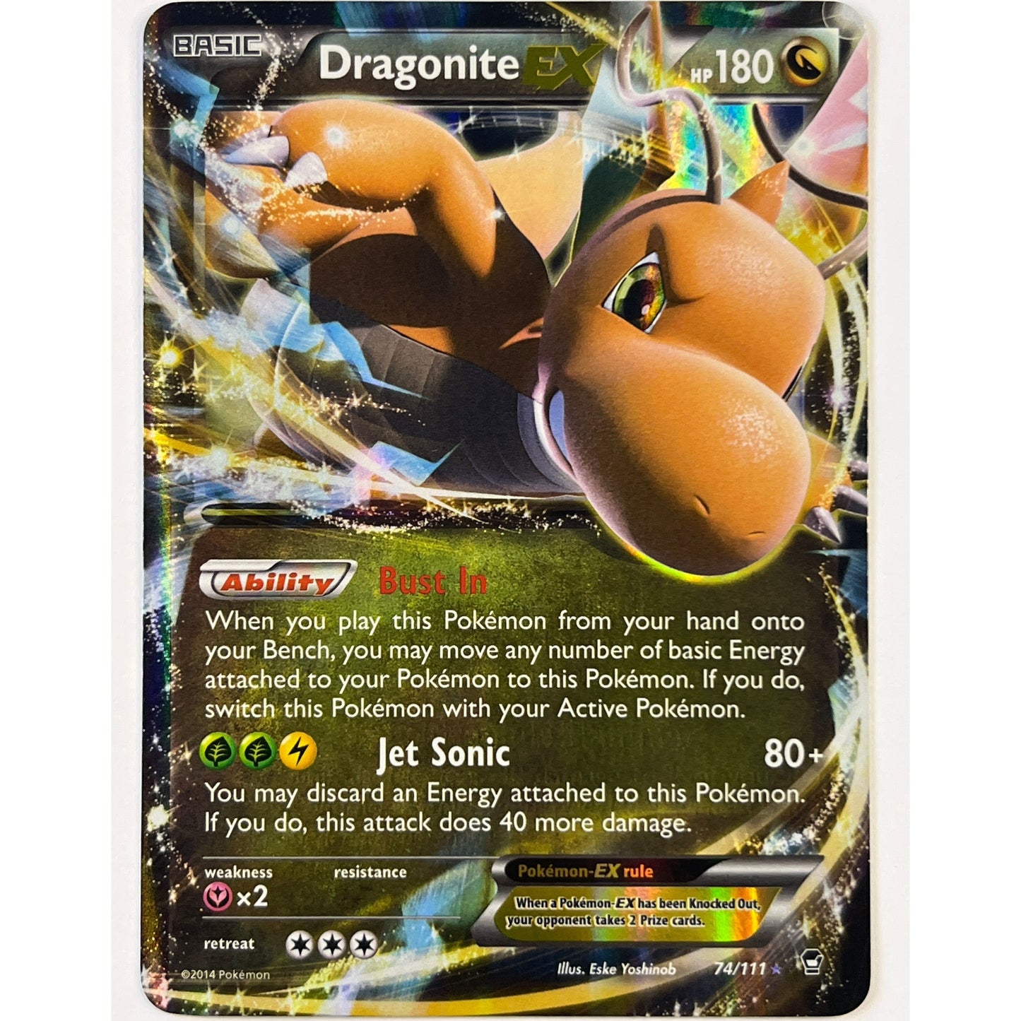 Dragonite EX Holo Ultra Rare 74/111