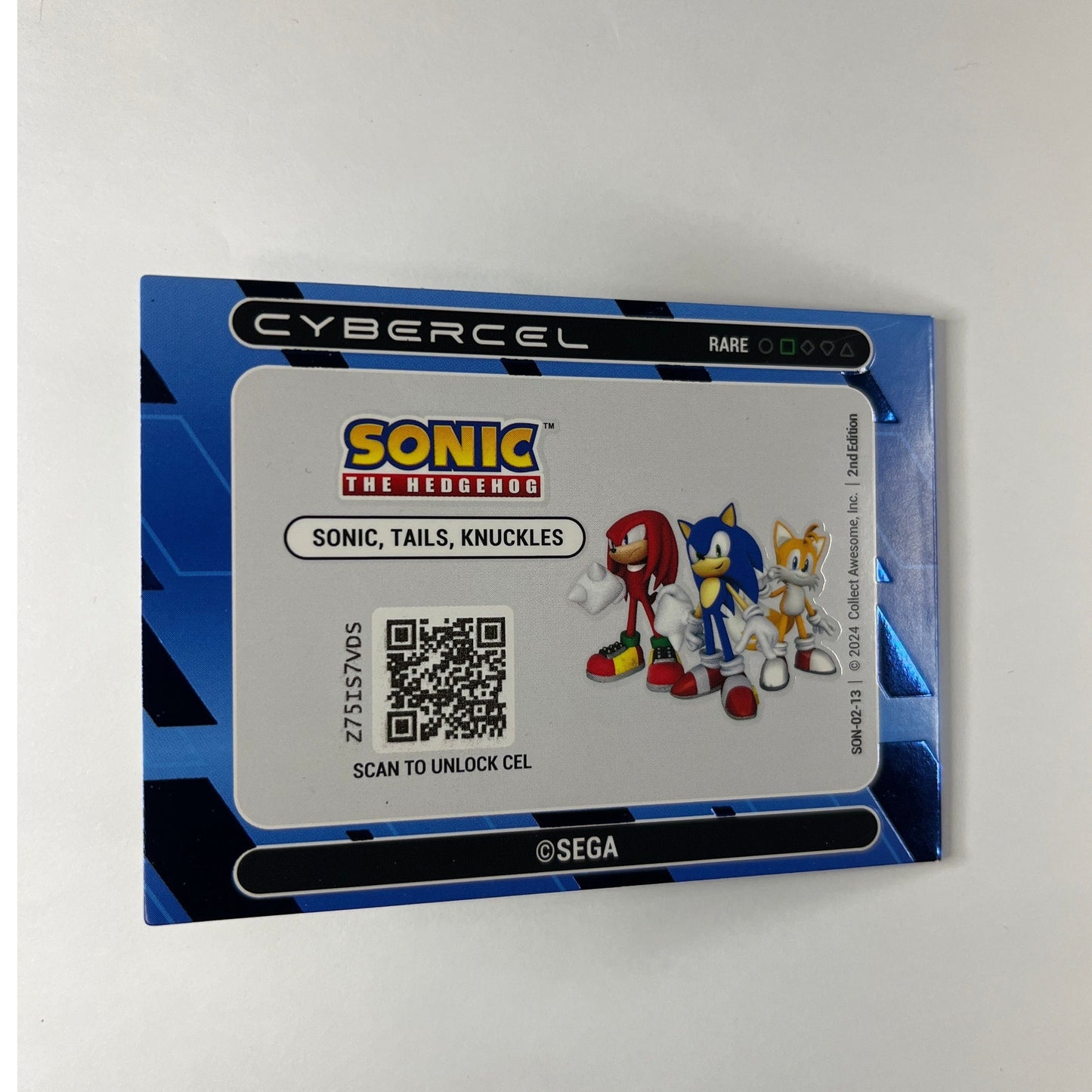 3D Booklet Sonic,Tails, Knuckles Non Holo Rare 13