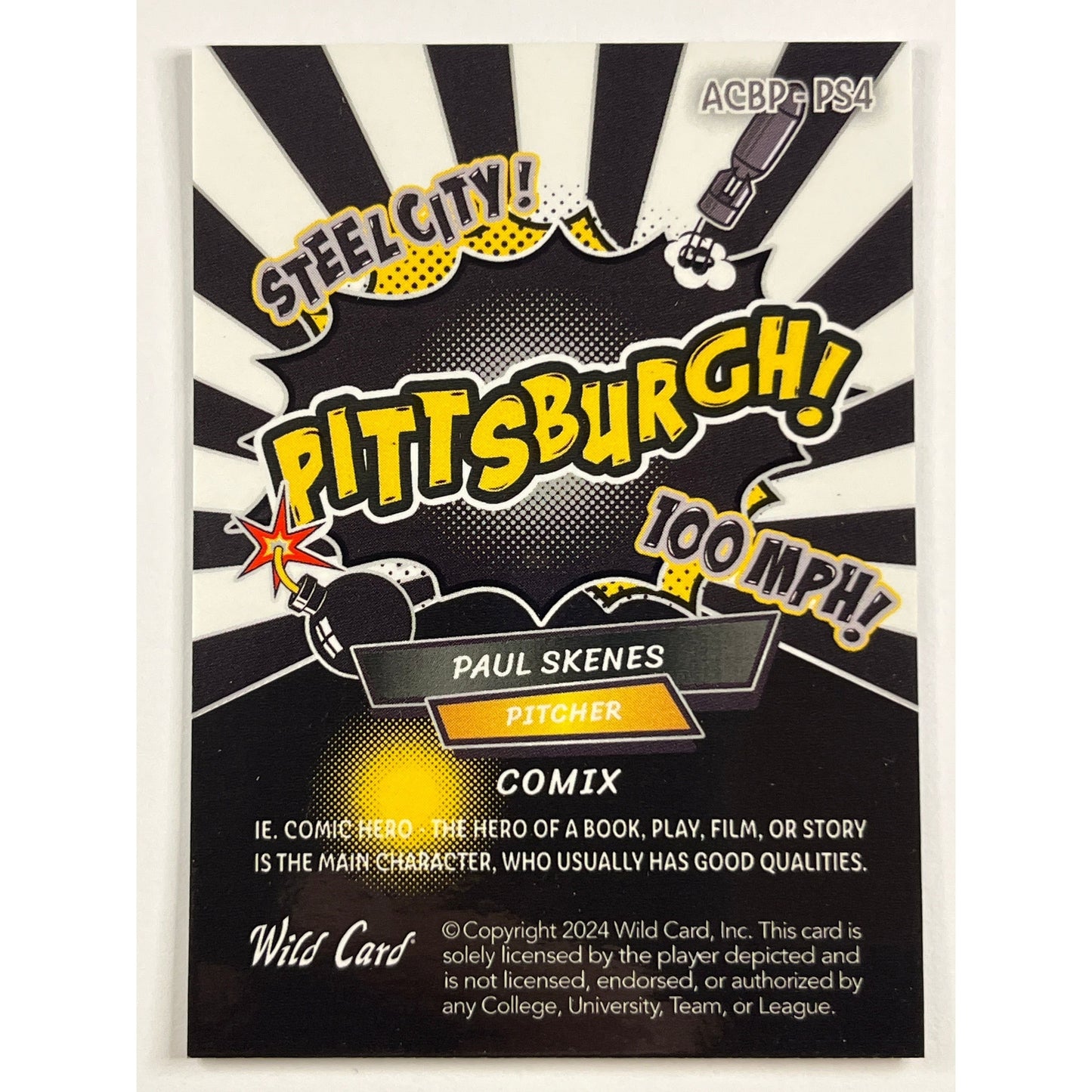 2024 Wild Card Paul Skenes Comix Rookie /10 | Local Legends Cards & Collectibles