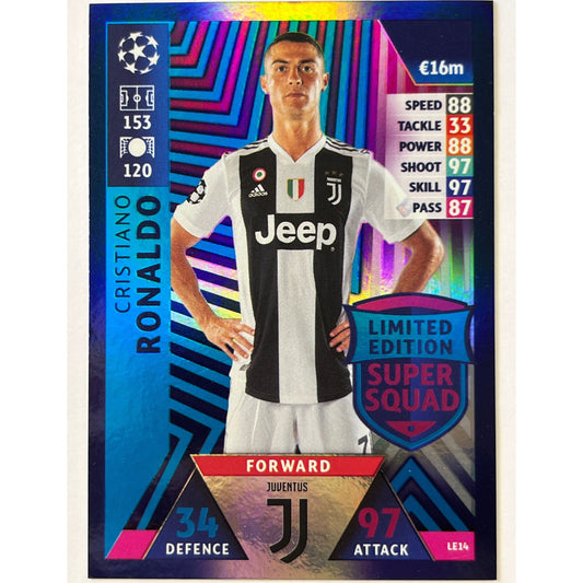 2018-19 Match Attax Cristiano Ronaldo Limited Edition Super Squad | Local Legends Cards & Collectibles