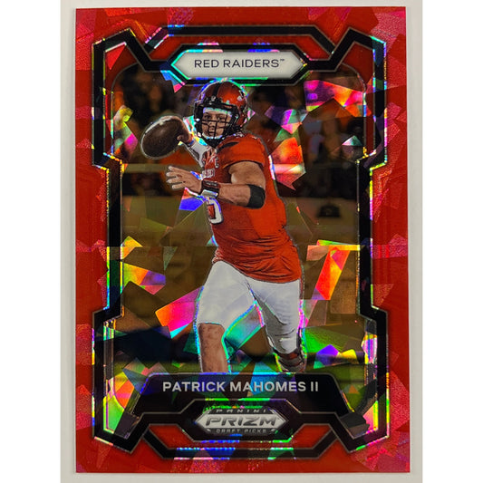 2024 Prizm Draft Picks Patrick Mahomes ll Red Cracked Ice Prizm | Local Legends Cards & Collectibles