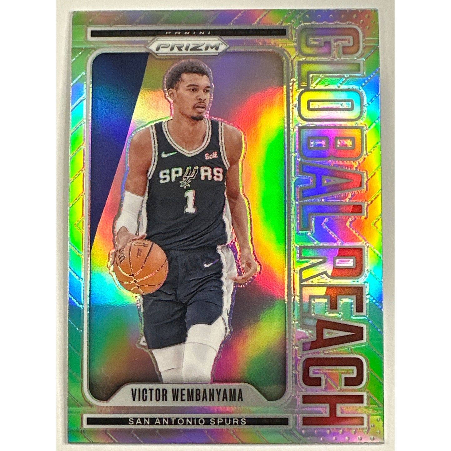 2024-25 Panini Prizm Victor Wembanyama Global Reach Silver Holo Prizm