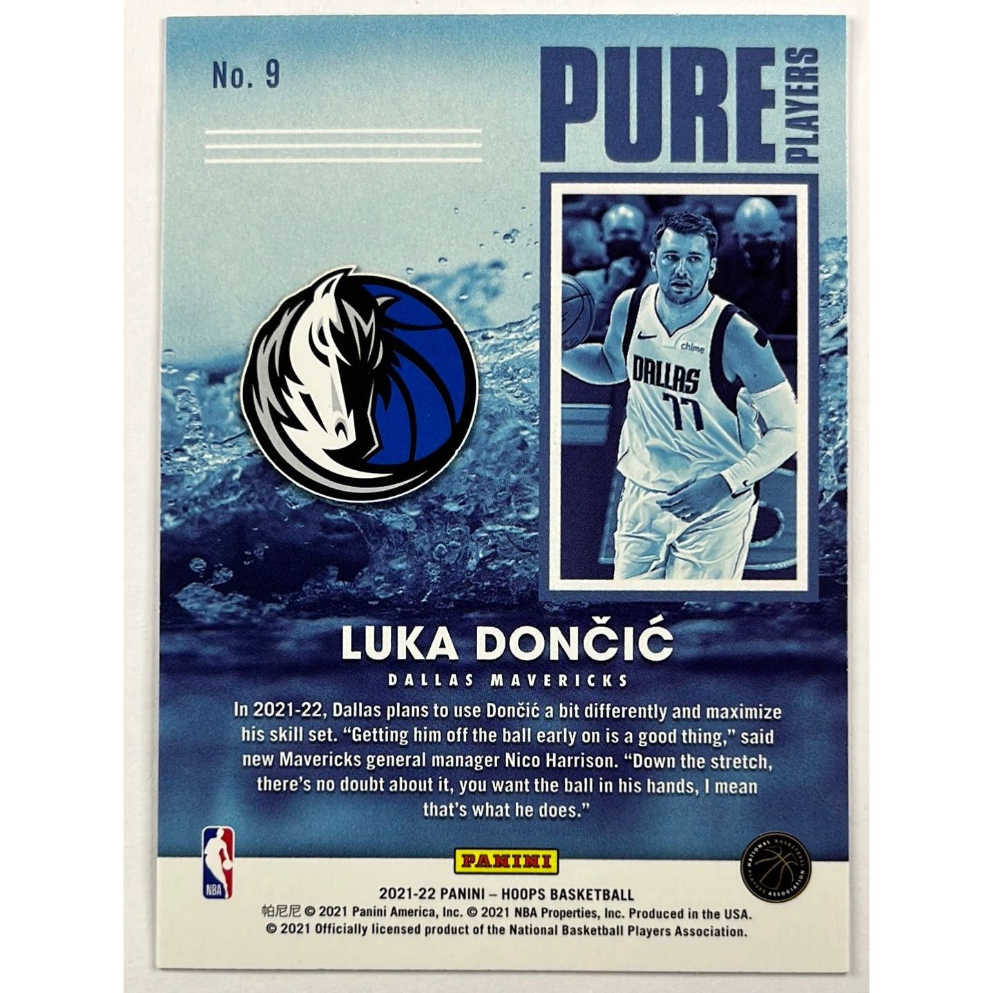 2021-22 Hoops Luka Doncic Pure Players | Local Legends Cards & Collectibles