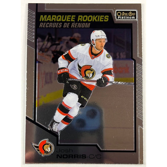 2020-21 O-Pee-Chee Josh Norris Marquee Rookies | Local Legends Cards & Collectibles