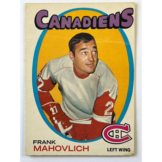 1971-72 O-Pee-Chee Frank Mahovlich #105 | Local Legends Cards & Collectibles