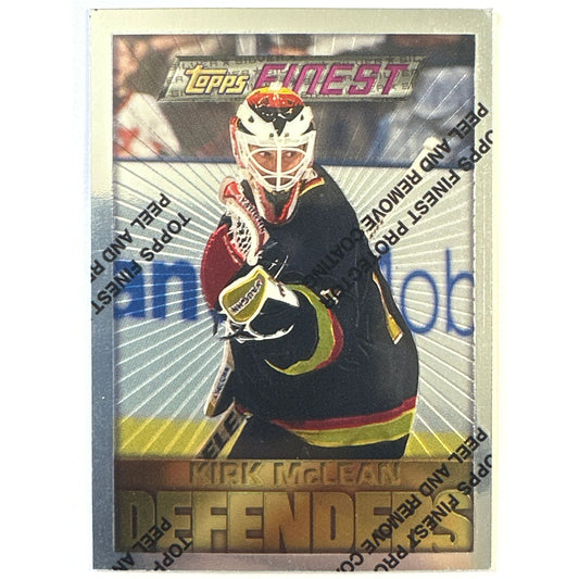 1996-97 Topps Finest Kirk McLean Defenders Unpeeled