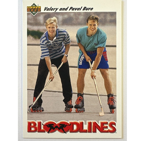 1992-93 Upper Deck Valery and Pavel Bure Bloodlines