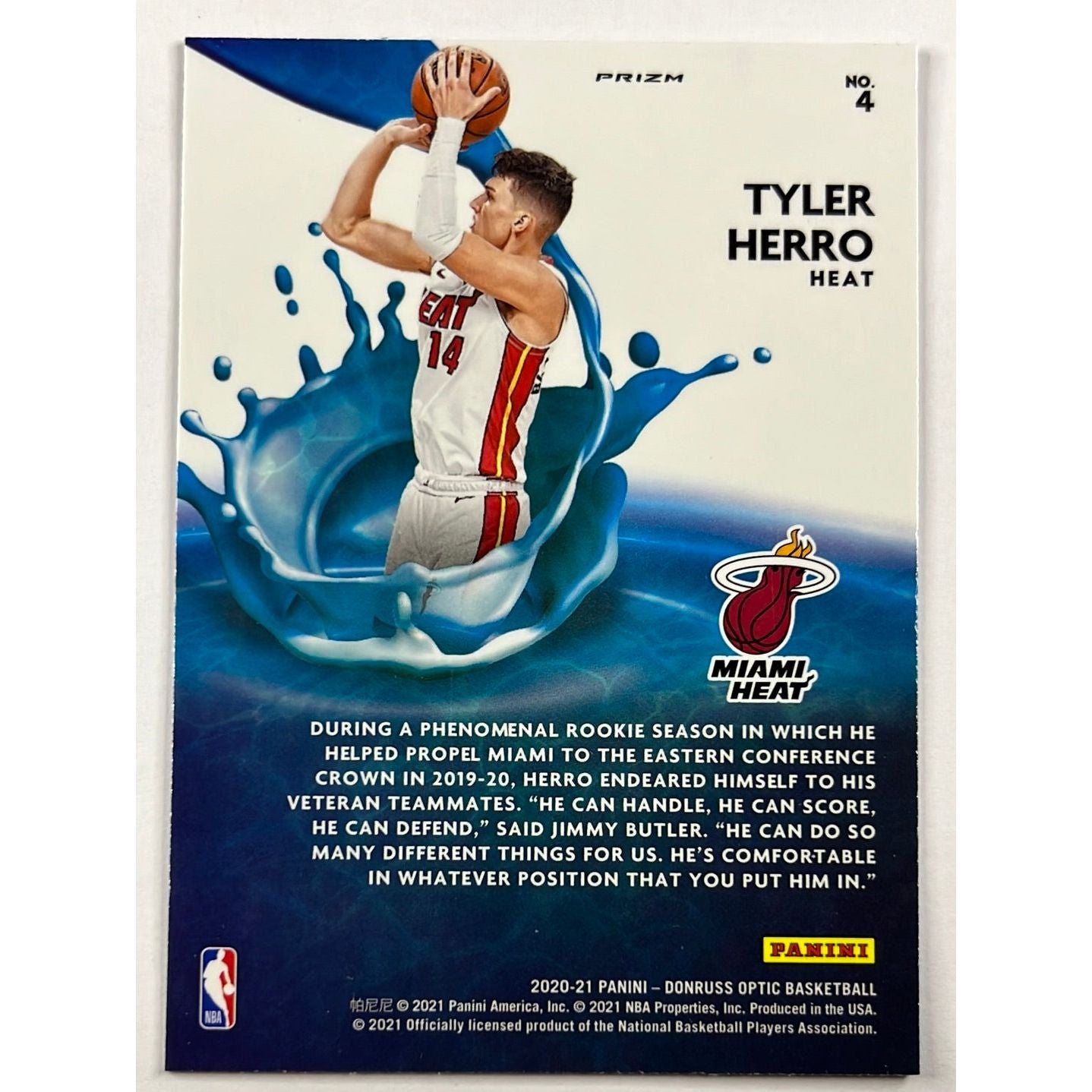 2020-21 Optic Tyler Herro SPLASH! Purple Holo Prizm | Local Legends Cards & Collectibles