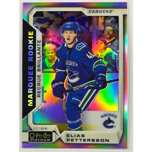 2018-19 O-Pee-Chee Elias Pettersson Marquee Rookie Rainbow