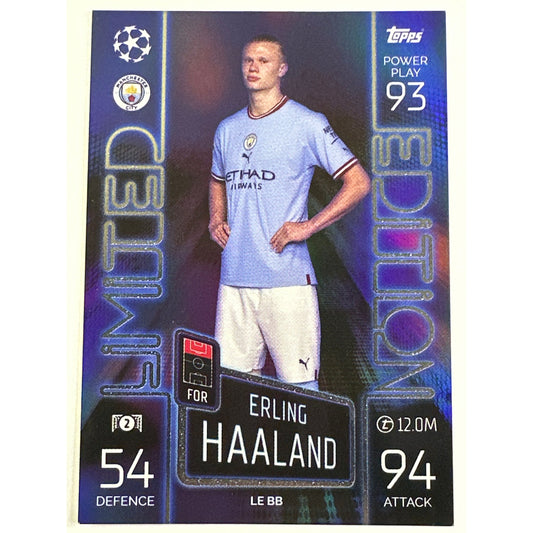 2022-23 Topps Match Attax Erling Haaland Limited Edition Neon Holo