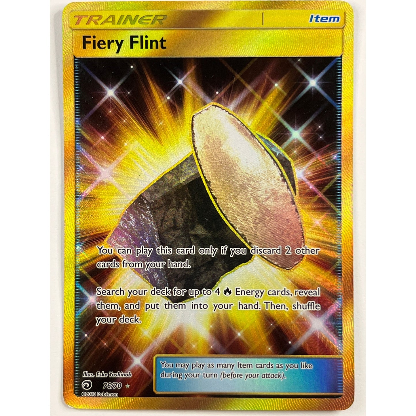 Fiery Flint Gold Secret Rare 76/70