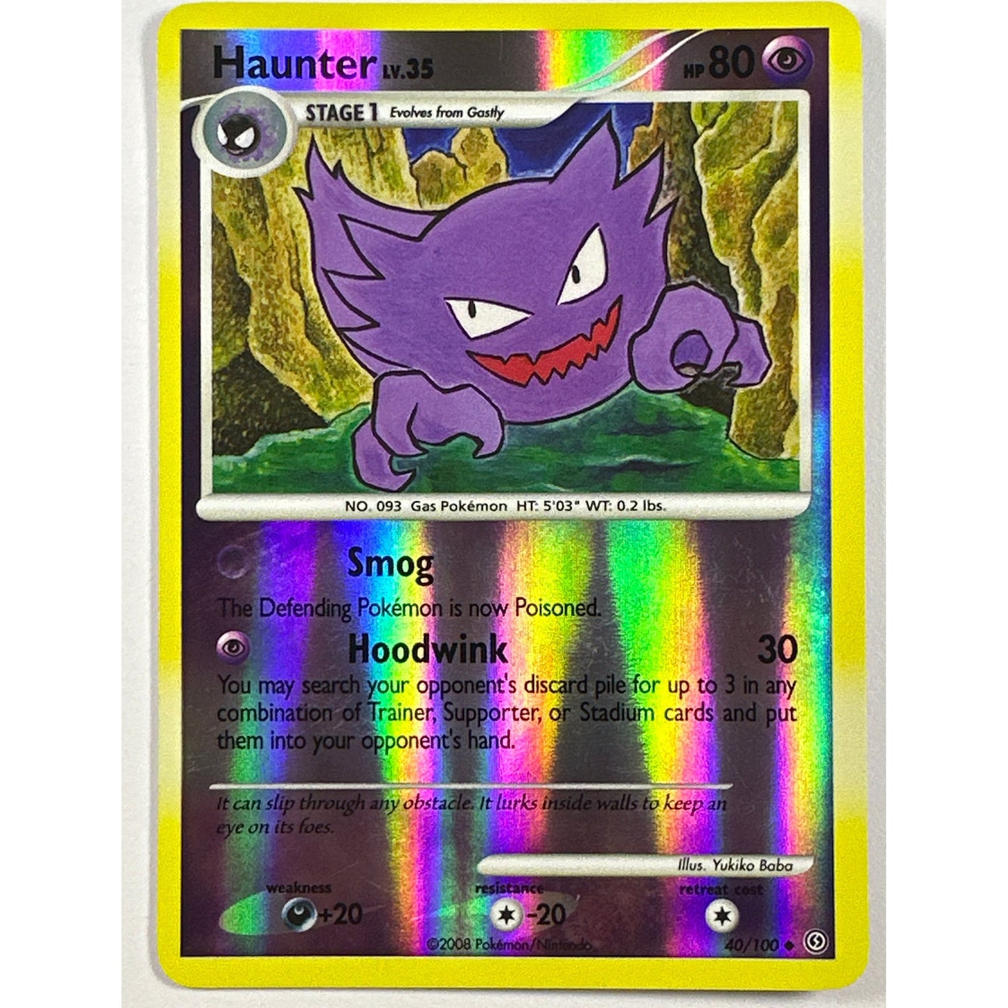 Haunter LV. 35 Reverse Holo Uncommon 40/100