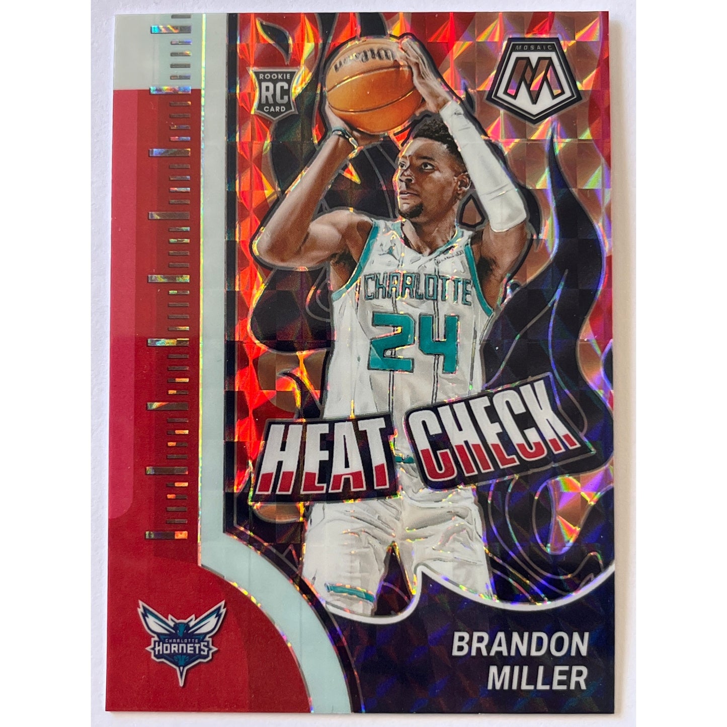 2023-24 Mosaic Brandon Miller Heat Check Red Mosaic Prizm | Local Legends Cards & Collectibles