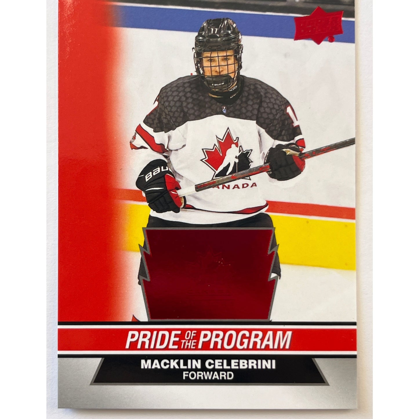 2023 Team Canada Juniors Pride Of The Program Red Foil