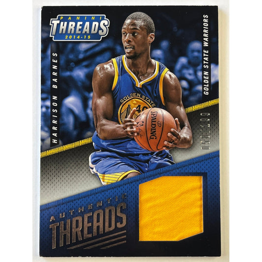 2014-15 Panini Threads Harrison Barnes Authentic Threads /199 | Local Legends Cards & Collectibles