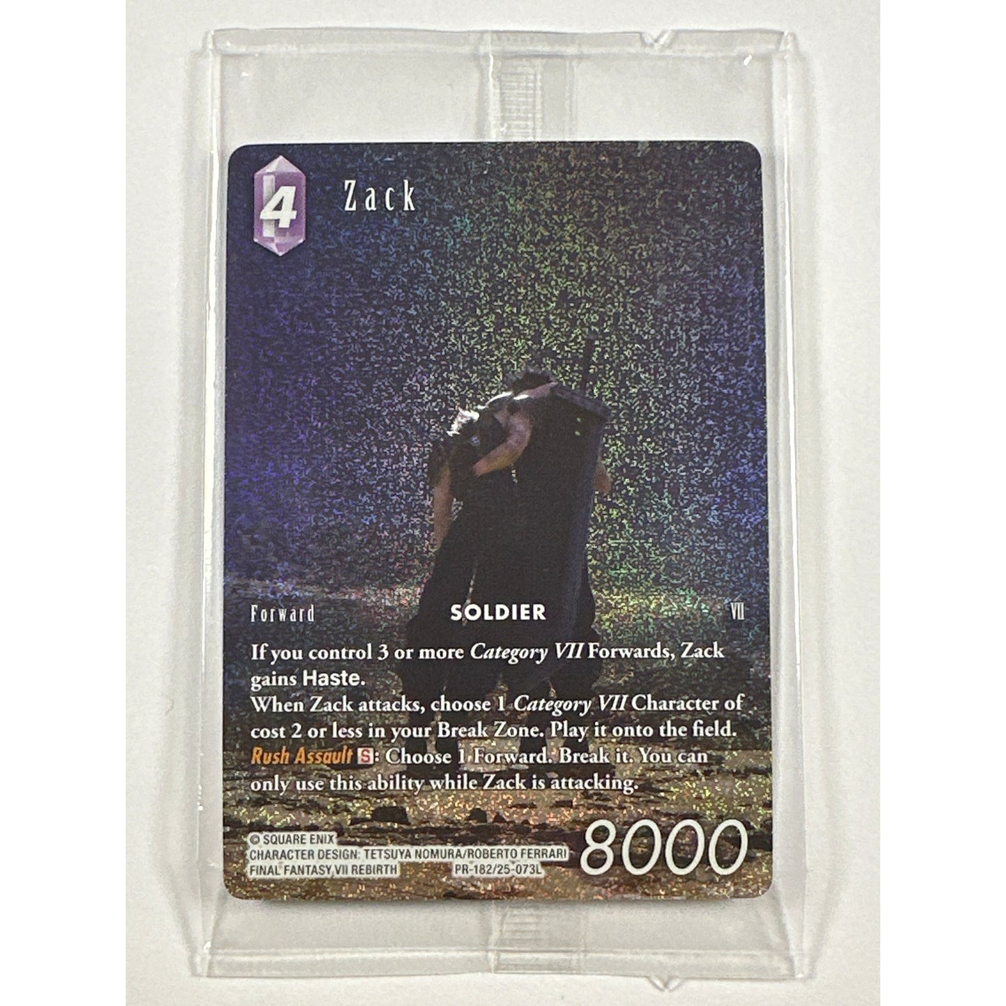 Zack Final Fantasy Holo Box Topper Promo
