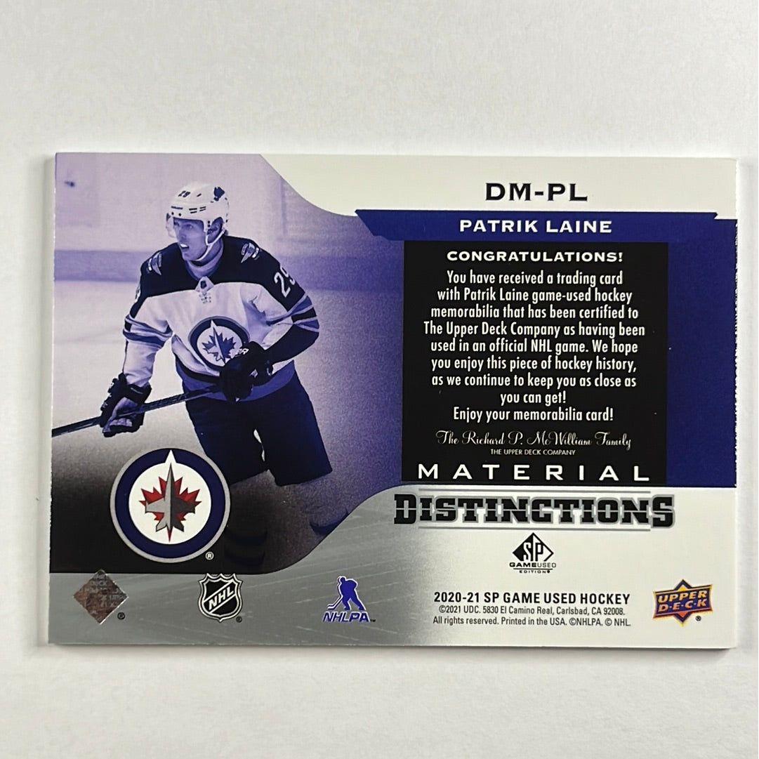 2020-21 SP Game Used Patrik Laine Material Distinctions | Local Legends Cards & Collectibles