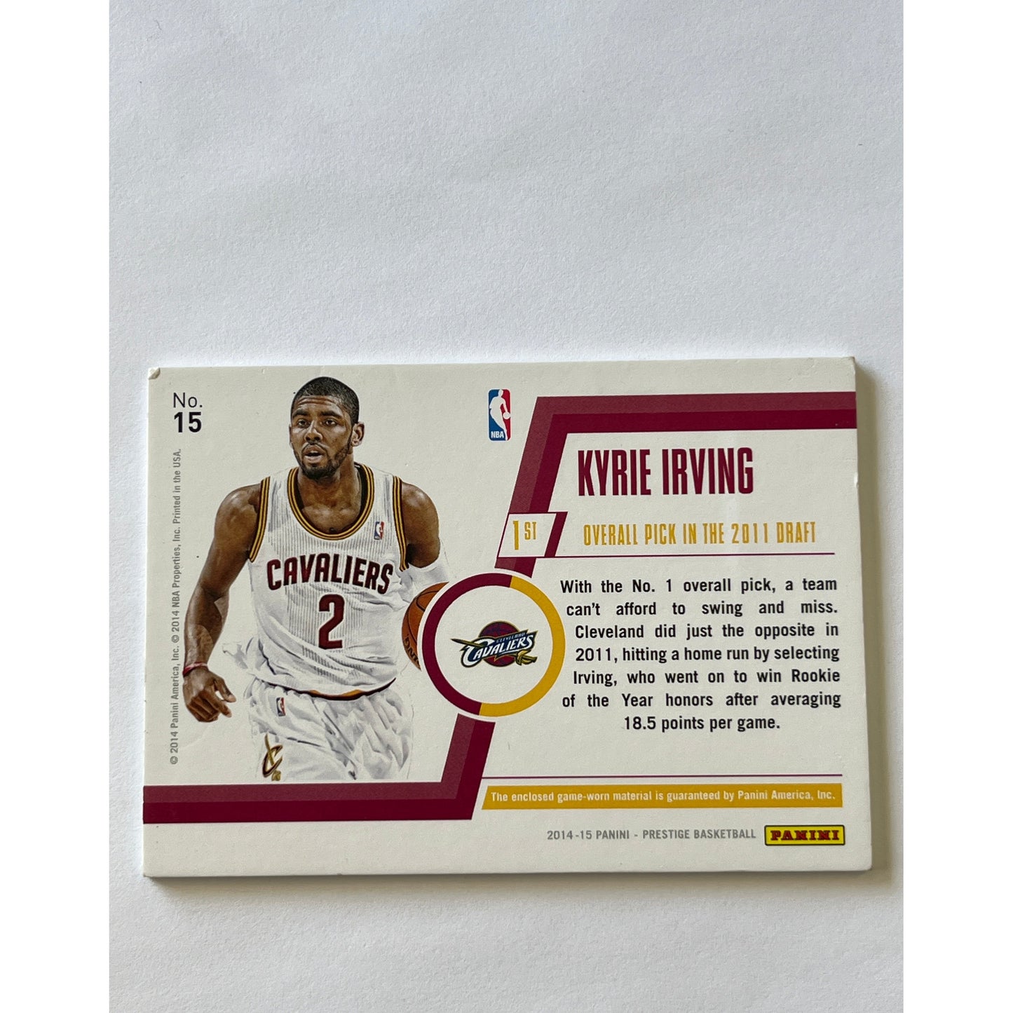 2014-15 Prestige Kyrie Irving Bonus Shots Silver Holo 98/99 | Local Legends Cards & Collectibles