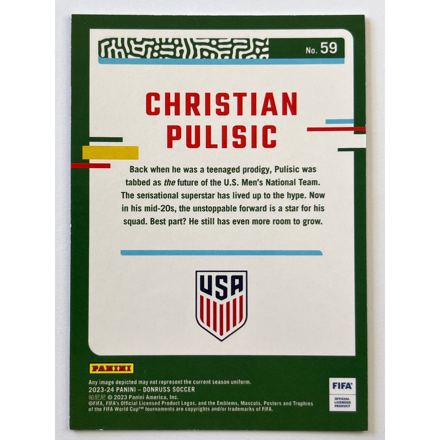 2023-24 Donruss Christian Pulisic Red Prizm /99 | Local Legends Cards & Collectibles