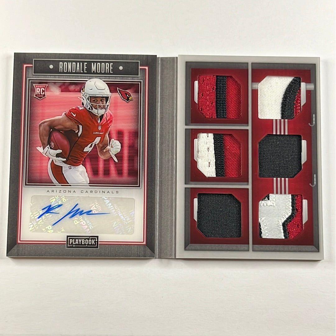 2021 Panini Playbook Rondale Moore Rookie Signature Locker /99