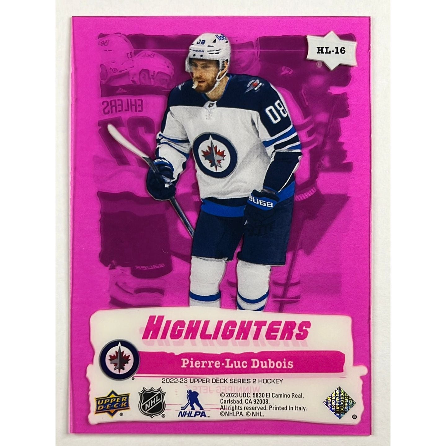 2022-23 Series 2 Pierre-Luc Dubois Pink Highlighters