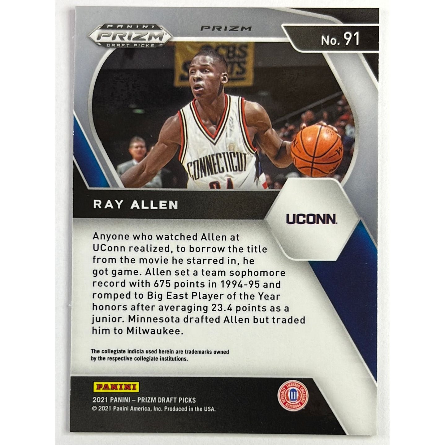 2021 Prizm DP Ray Allen Red White Blue Prizm | Local Legends Cards & Collectibles