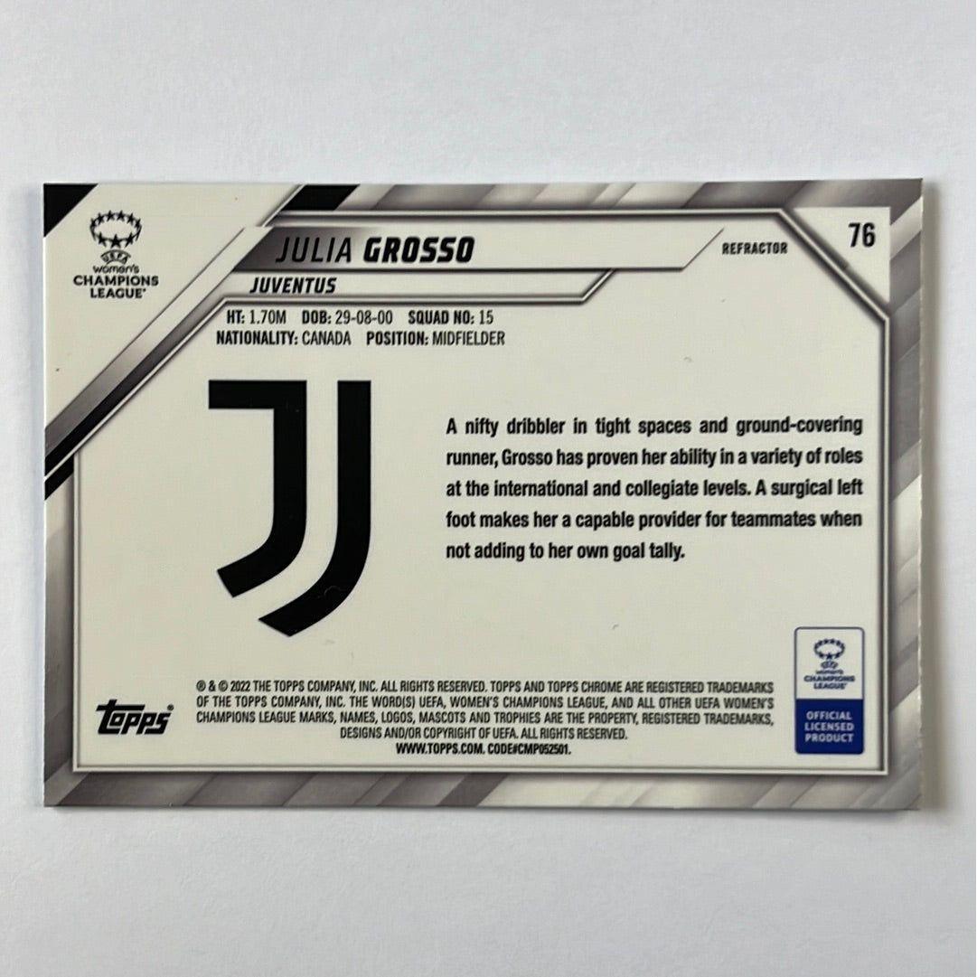 2022 Topps Chrome Julia Grosso Silver Refractor RC | Local Legends Cards & Collectibles