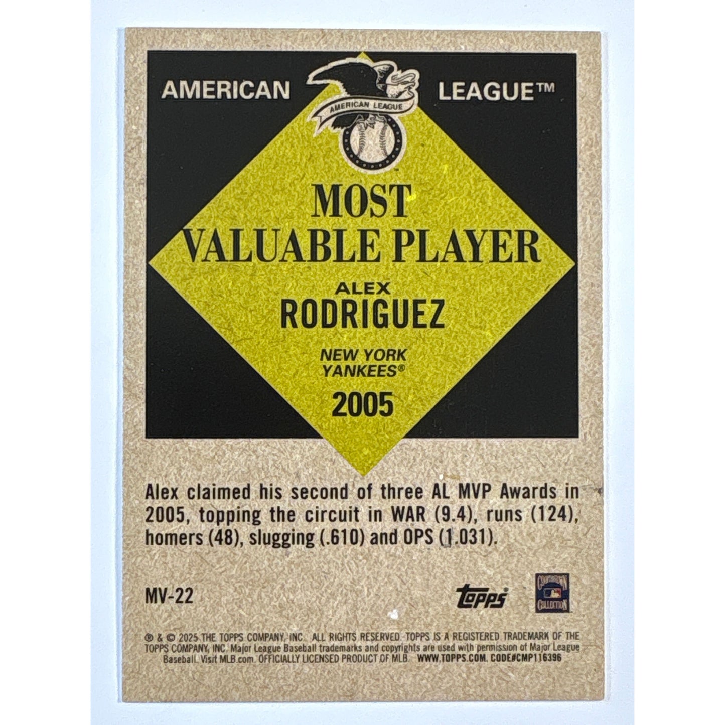 2025 Topps Alex Rodriguez Green Refractor /99 | Local Legends Cards & Collectibles