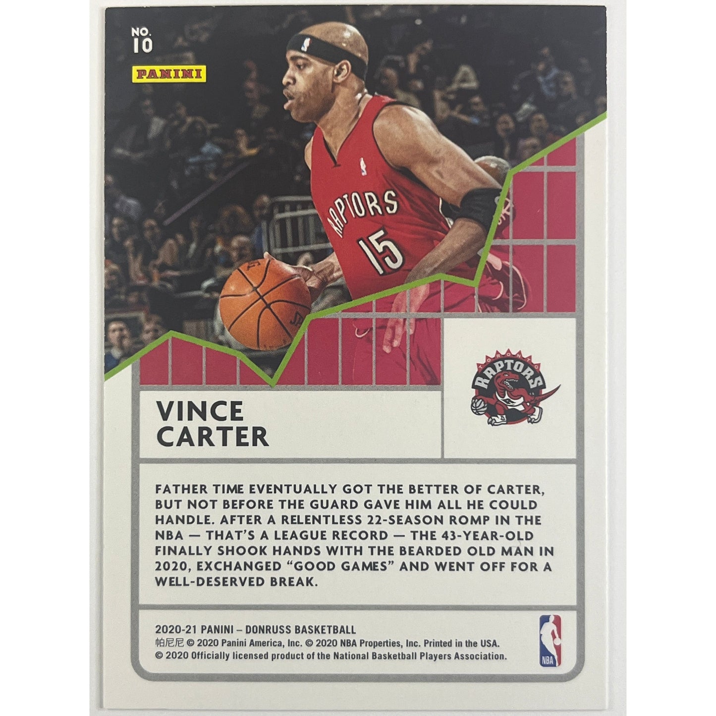 2020-21 Panini- Donruss Vince Carter League Leaders