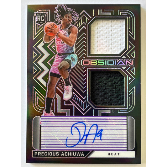 2020-21 Obsidian Precious Achiuwa Purple Dual Patch Auto RC /35 | Local Legends Cards & Collectibles