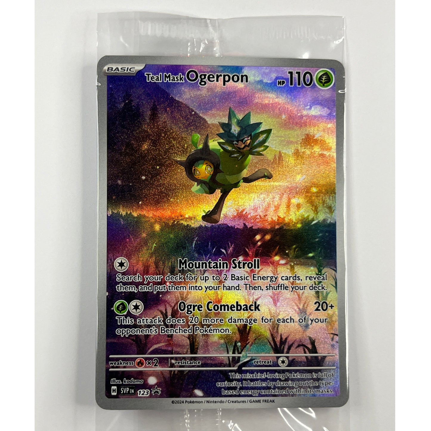 Teal Mask Ogerpon Holo Black Star Promo 123