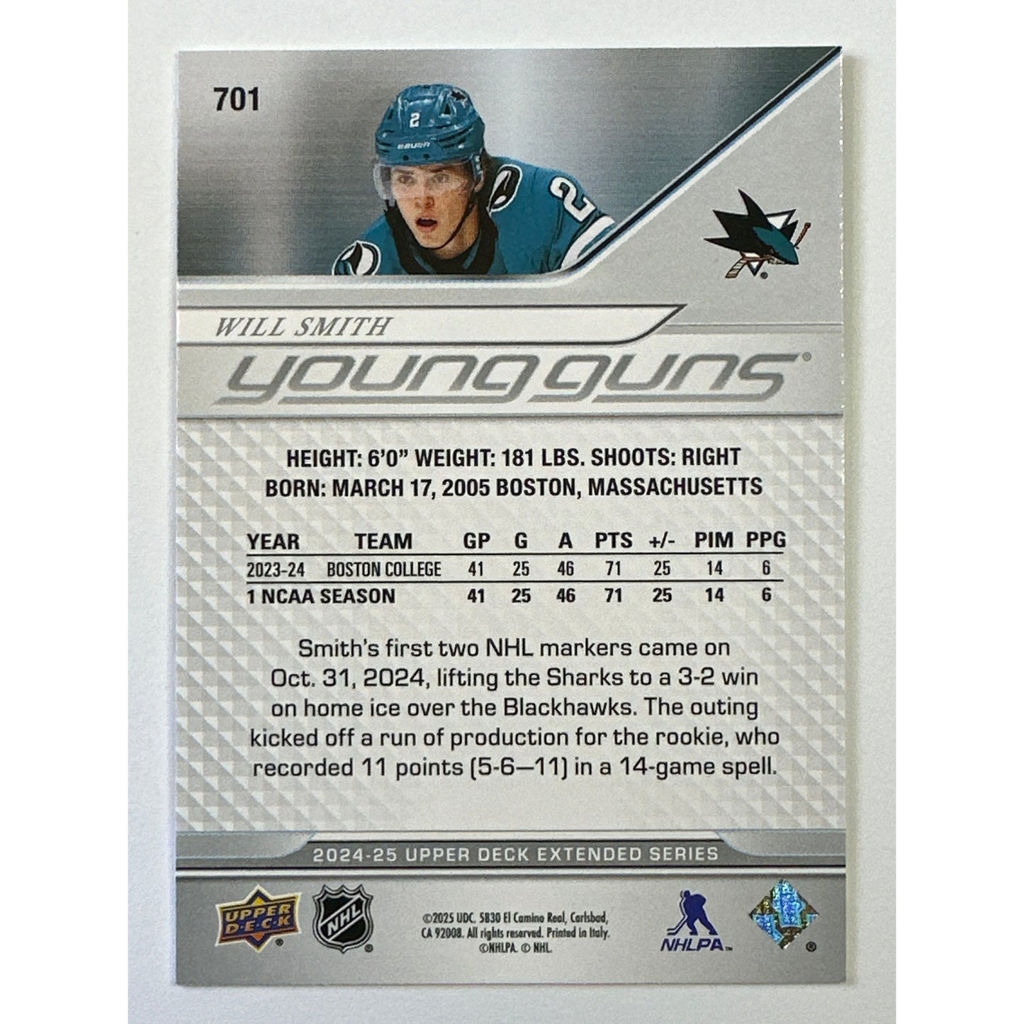 2024-25 Extended Series Will Smith Young Guns