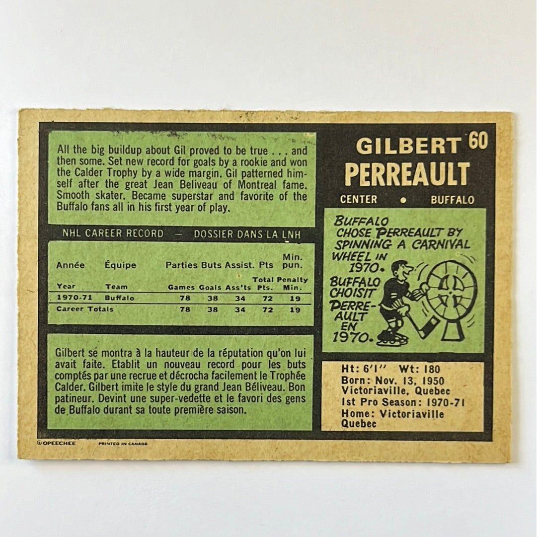1971-72 O-Pee-Chee Gilbert Perreault 2nd Year #60 | Local Legends Cards & Collectibles