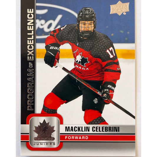 2023 Team Canada Juniors Macklin Celebrini Program Of Excellence | Local Legends Cards & Collectibles