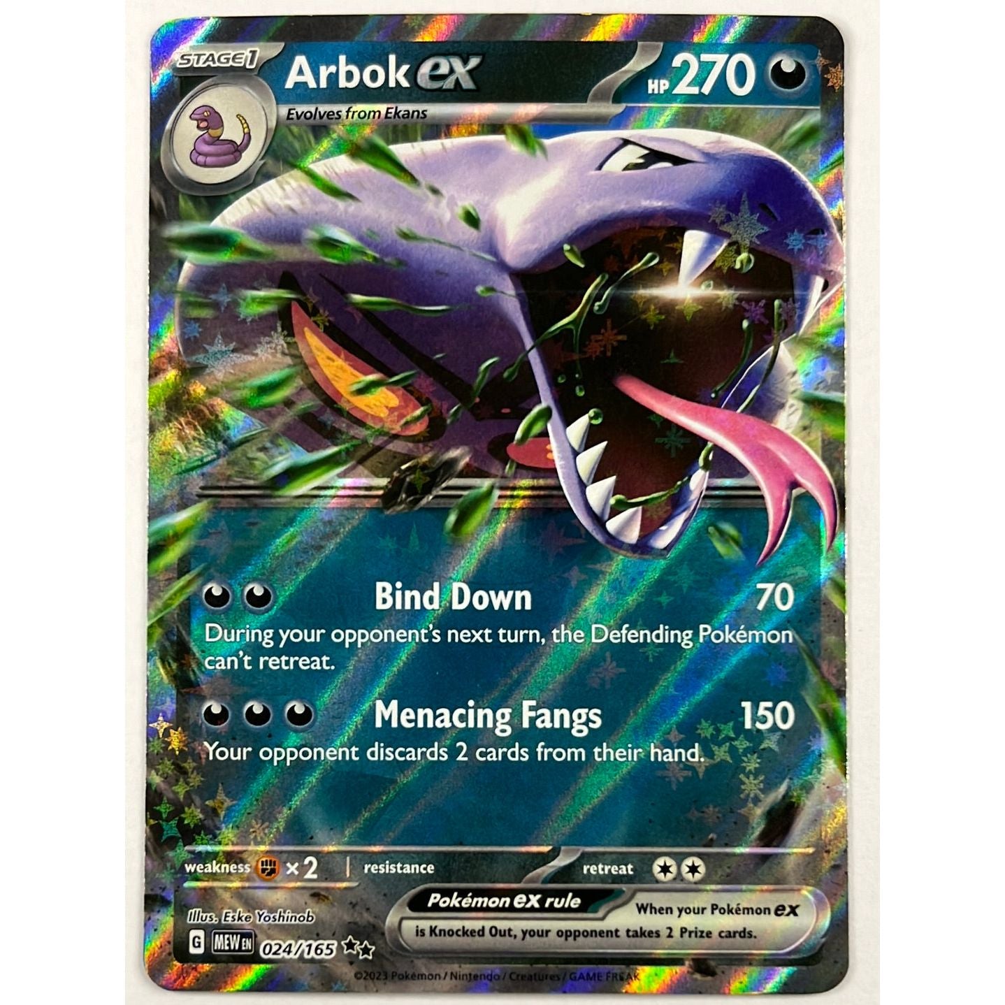 Arbok EX Double Rare 024/165