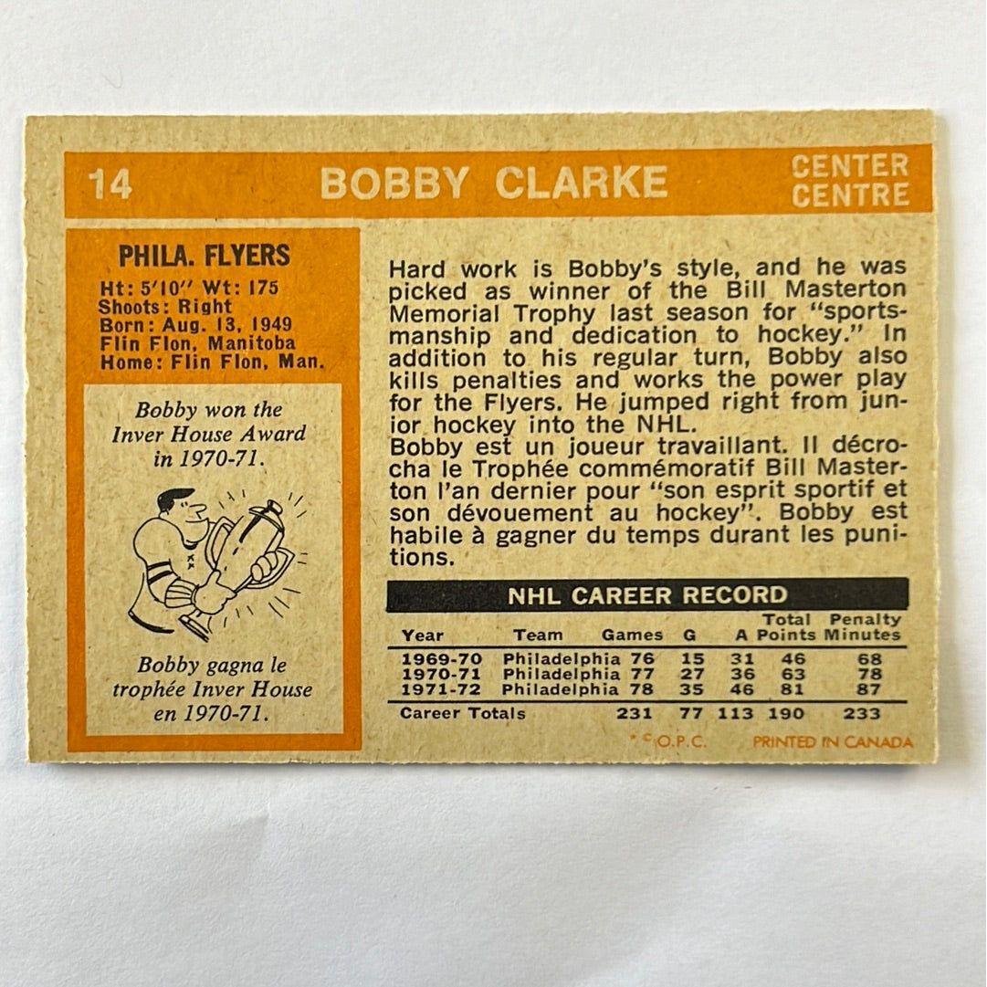 1972-73 O-Pee-Chee Bobby Clarke #14 | Local Legends Cards & Collectibles