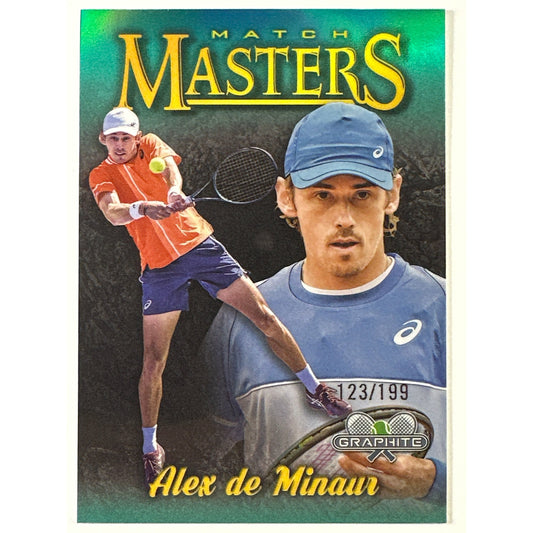 2024 Topps Graphite Alex de Minaur Aqua Refractor Match Masters /199