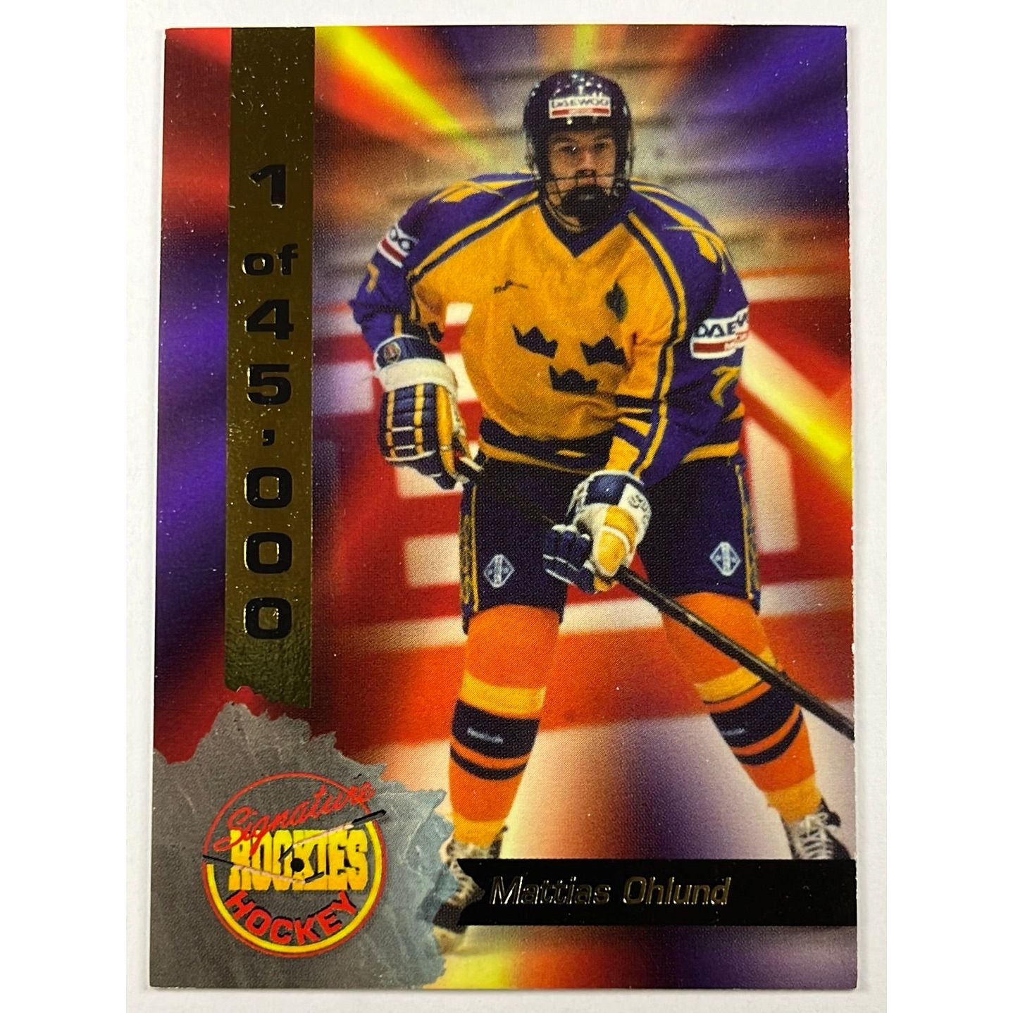 1994 Signature Rookies Mattias Ohlund RC /45,000