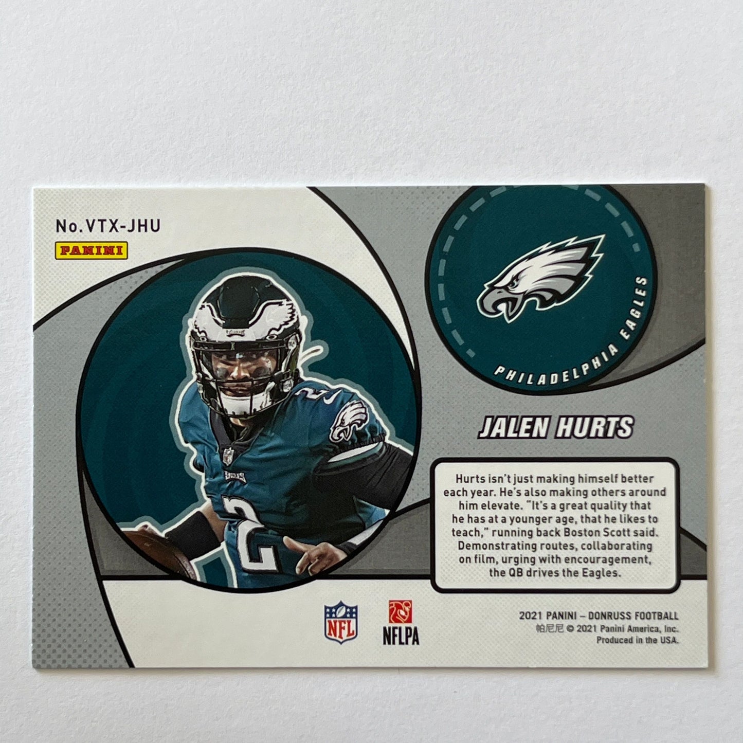 2021 Donruss Jalen Hurts Vortex