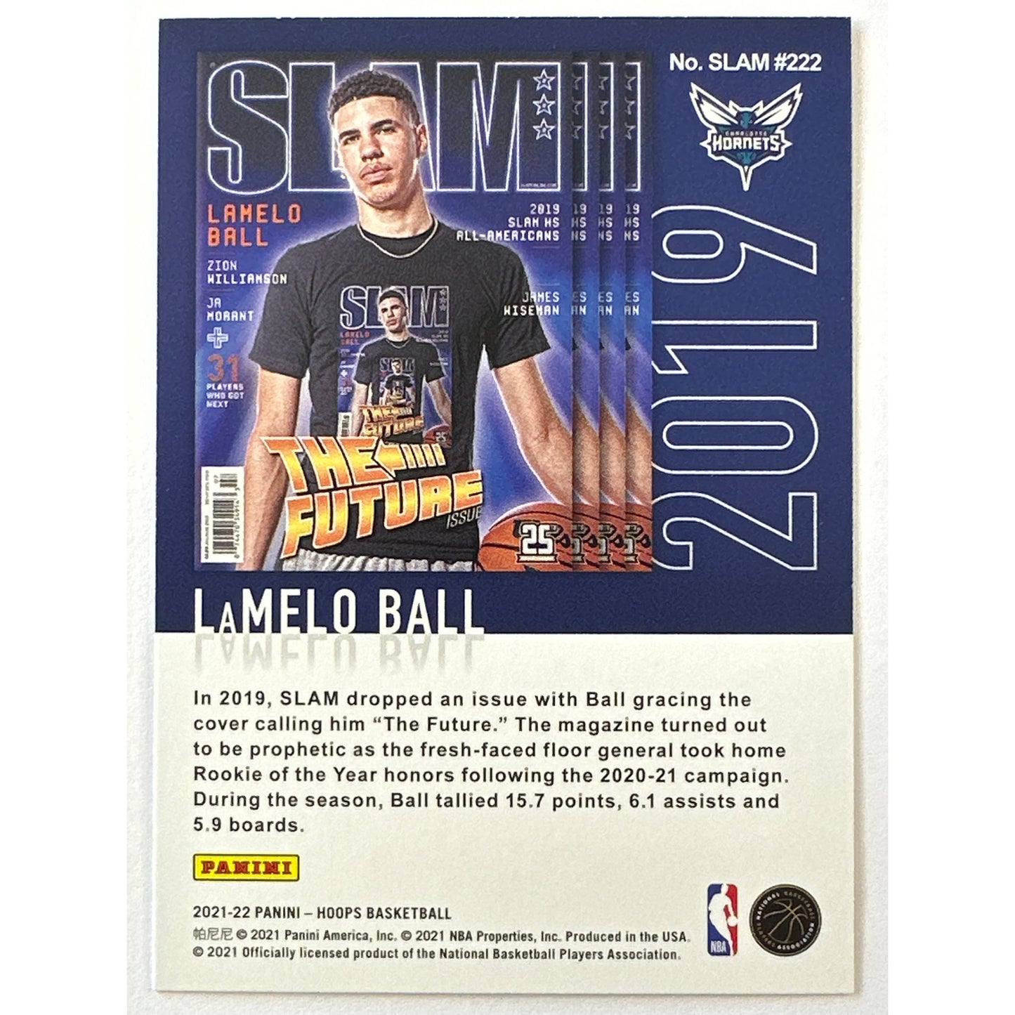 2021-22 Hoops Lamelo Ball SLAM #222