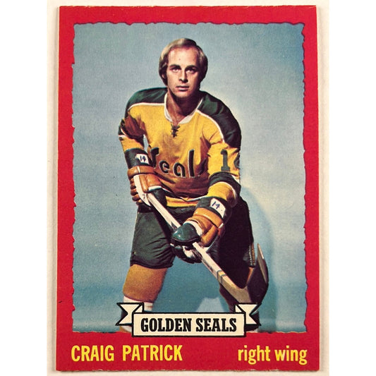 1973-74 O-Pee-Chee Craig Patrick #52 | Local Legends Cards & Collectibles