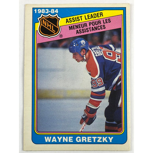 1984-85 O-Pee-Chee Wayne Gretzky Assist Leaders