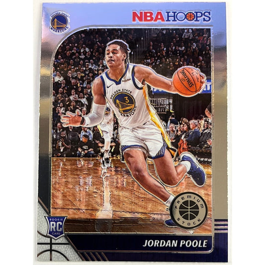 2019-20 Hoops Premium Stock Jordan Poole RC
