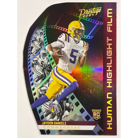2024 Prestige Jayden Daniels Human Highlight Film SSP RC | Local Legends Cards & Collectibles