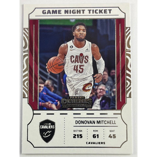 2022-23 Contenders Donovan Mitchell Game Night Ticket